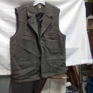 Men's Gray Wool Vest